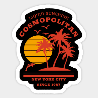 Cosmopolitan - Liquid sunshine 1987 Sticker